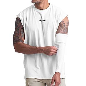 [Anmur] タンクトップ メンズ トレーニングウェア ノースリーブ 筋トレ ジム 吸汗速乾 Tシャツ インナー ロングTシャツ カットソー｜kirelab-net