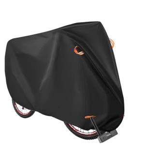 TwoPone 自転車カバー 420D 防水 超厚手 破れにくい しっかり 防水テープ 二重縫製 紫外線カット 盗難防止 風飛び防止 反射テープ｜kirelab-net