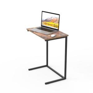 テーブル サイドテーブル 幅55×奥行35×高さ65cm ナイトテーブル コの字型デザイン 木目調 ベッドサイド ベッド横 ソファ横 組立簡単｜kirelab-net