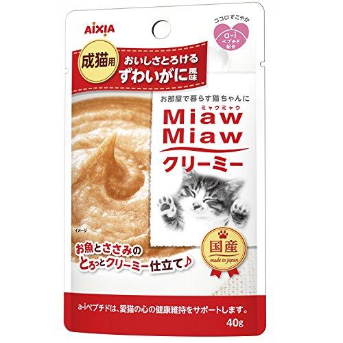 ミャウミャウ (MiawMiaw) クリーミー ずわいがに風味 40g×12袋入り