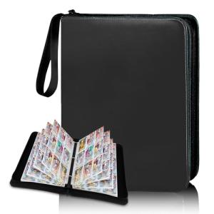 YoKiStar カードファイル 9ポケット トレカ ファイル 大容量 900枚収納 防水PU素材 カード収納 カードバインダー 透明シート 両｜kirelab-net