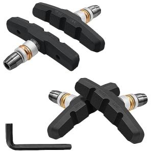 自転車ブレーキシュー Vタイプ ブレーキパッド 消音 高い耐久性 Vブレーキ 全天候型 70mm (ブレーキシュー 70mm（4個）)｜kirelab-net