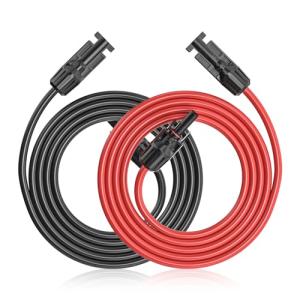Cleqee 12AWG 6m ソーラーコネクターケーブルソーラー延長ケーブル ソーラーパネル接続用 ソーラーパネル並列接続ケーブル 太陽光パネ｜kirelab-net