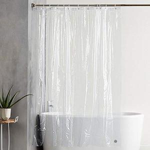 ＫａｉＹｉシャワーカーテン 透明 120x180cm バスカーテン 防カビ防水 間仕切り ユニットバスカーテン リング付属｜kirelab-net