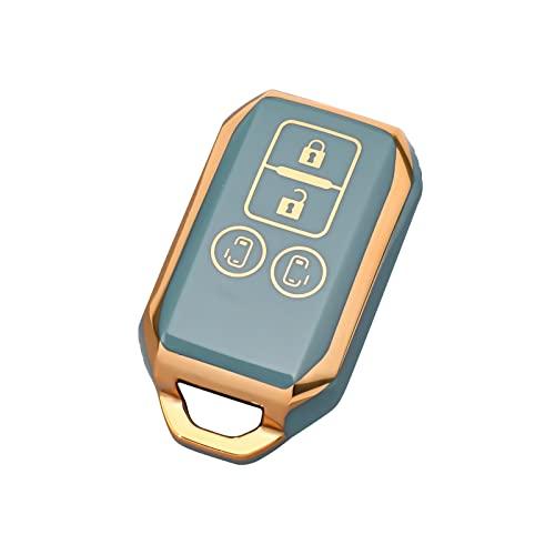 [OFFCURVE] スズキ/suzuki用 スマート キーケース キーカバー 4ボタン 耐衝撃 ス...