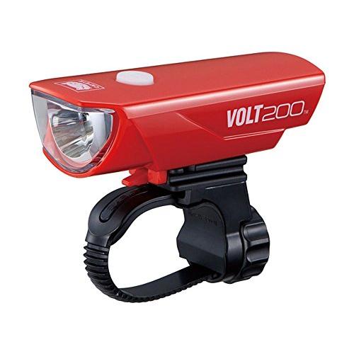 キャットアイ(CAT EYE) LEDヘッドライト [VOLT200] USB充電 レッド HL-E...