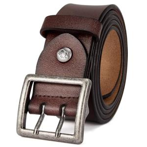 [BISON DENIM]ベルト メンズ 本革 大きいサイズ メンズ ベルト カジュアル 革ベルト ジーンズ用ベルト 作業用ベルト 紳士用ベルト｜kirelab-net