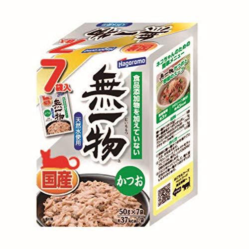 はごろも キャットフード 国産 無一物 パウチ かつお 50g×7袋入(まとめ買い)