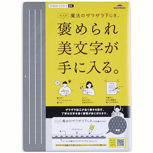 レイメイ藤井 下敷き 大人の魔法のザラザラ下じき B5サイズ グレー U1256N