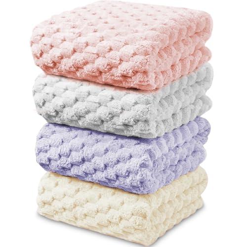 AYO バスタオル 4色4枚セット 60*120cm マイクロファイバー 立体ポコポコ特殊織り ホテ...