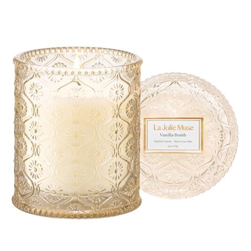 LA JOLIE MUSE アロマキャンドル ジャーキャンドル バニラケーキ 170g 燃焼時間約4...