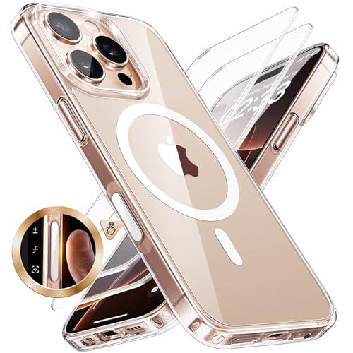 Aiカメラコントロールカバー搭載 遅延なしJUESHITUO iPhone 16 Pro Max 用...