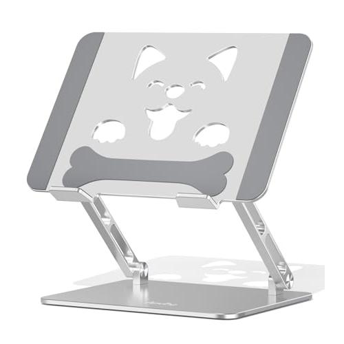 アオビホ(Aoviho)-ノートパソコンスタンド- ホルダー PC 人間工学 無段階高さ&amp;角度調整 ...