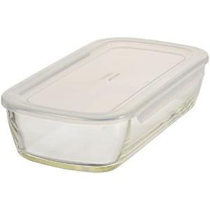 HARIO(ハリオ) 日本製 耐熱ガラス製 保存容器 角 900ml BUONO kitchen KSTL-90-TW クリア｜kirelab-net