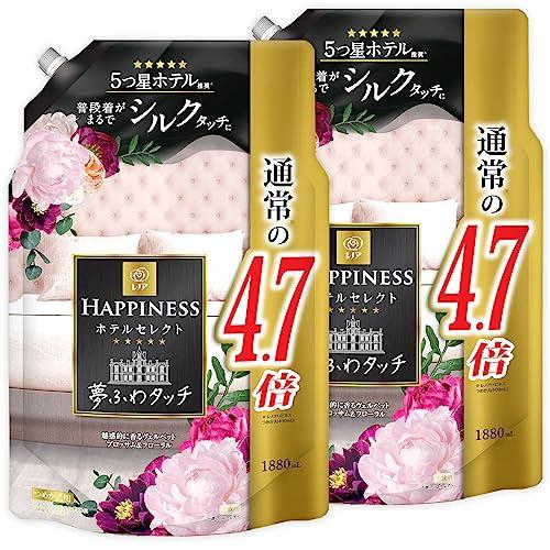 まとめ買い 大容量 レノア ハピネス 夢ふわタッチ 柔軟剤 ヴェルベットブロッサム&amp;フローラル 詰め...