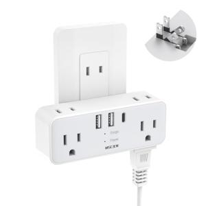 usb コンセント タップ 電源タップ usb付き 1個usb-c 2個usb-a 6個AC口 3つUSBポート蛸足コンセント 分岐 コンセント｜kirelab-net