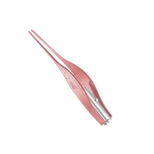 YFFSFDC LEDライト付き耳かき ピンセットローズゴールド 耳掃除 子供用 極細先端 ステンレ...