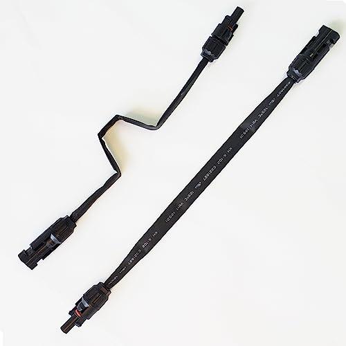 AUTKLERソーラー延長ケーブル、6mm2太陽光発電ウィンドウ窓フィードスルー、長さ 50cmウル...