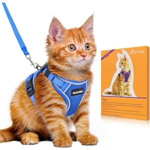 Bigcow 猫 猫用 ハーネスリード セット 猫牽引ロープ リード 猫ハーネス 猫用ハーネス 胴輪 猫具 ねこ ネコ 子猫 散歩 お出かけ 抜｜kirelab-net