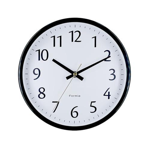Formia(フォルミア) 壁掛け時計 見やすい シンプル 静音 連続秒針 アナログ 子供 保土ヶ谷...