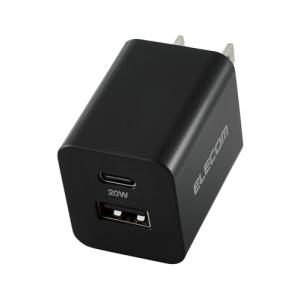 エレコム Type-C 充電器 20W USB PD対応 2ポート USB-C USB-A iPhone 16 15 14 Android 等対｜kirelab-net