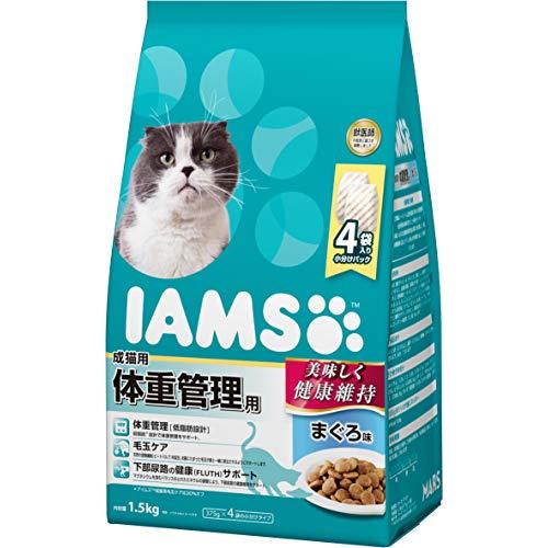 アイムス (IAMS) キャットフード 成猫用 体重管理用 まぐろ味 1.5kg