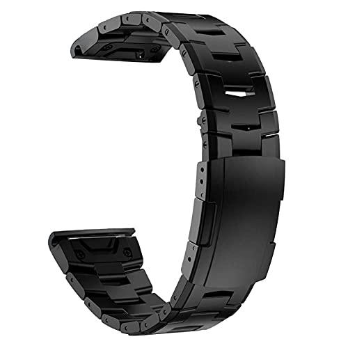Ahayo QuickFit 26mm ベルト 超軽量チタンスチールストラップ ステンレス鋼の留め金...