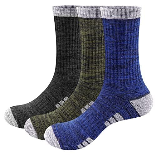 [YUEDGE] 靴下 メンズ ソックス 厚手 スポーツ 登山用靴下 クッション アクティブウェアク...