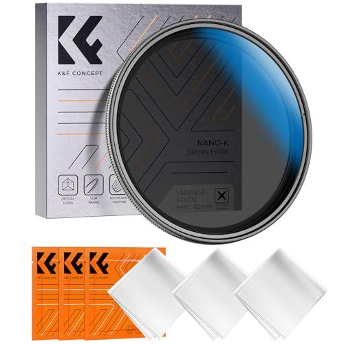 K&amp;F Concept 67mm 可変NDフィルター ND2-ND32 減光量調整 5段階減光 X状...