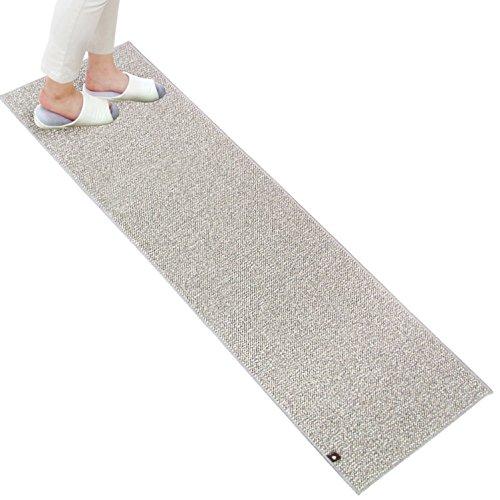 オカ PLYS base (プリスベイス) キッチンマット 約45×180cm (グレー) 日本製 ...
