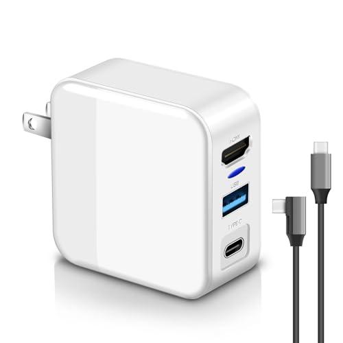 3in1多機能 switchドック HDMI 変換アダプター 45W 急速充電 Type-c充電器（...