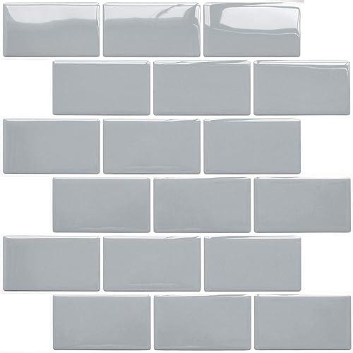 APSOONSELL 3D タイルシール 立体 30.5*30.5cm 4枚セット 防水 防油 防汚...