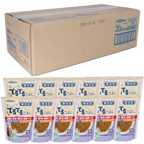 キャティーマン まいにちでるでるごはん お腹と皮膚・被毛の健康ケア（キャットフード）２００ｇ×１２袋...