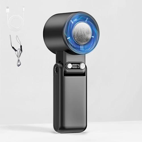 2025新登場 -20℃瞬間冷却 携帯扇風機 ハンディファン 冷感プレート付き 1〜100無段階風量...