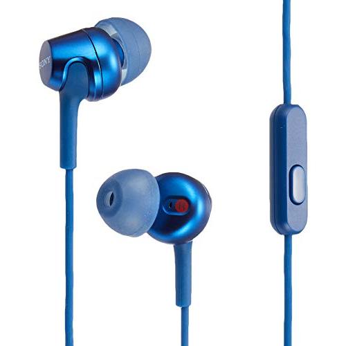 ソニー(SONY) イヤホン MDR-EX255AP : カナル型 リモコン・マイク付き ブルー M...
