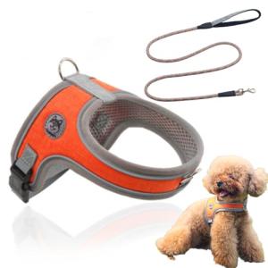 GIIPET-犬 ハーネス 犬 リード 夜間反射 犬用 パワーハーネス 喉に優しい ネームプレート ドッグハーネス 引っ張り防止胴輪 首締め防止｜kirelab-net