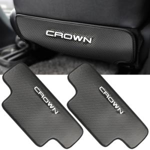 Kayafar トヨタ クラウン 220系 専用 キックガード シート バック マット キックガード 汚れ防止 刺繍CROWNロゴ 引っかき傷対｜ルミナスエイト ヤフー店