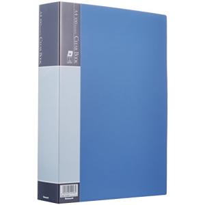 ナカバヤシ クリアブック クリアファイルE A4 100ポケット ブルー CBE-1036B｜kirelab-net