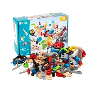 BRIO (ブリオ) ビルダー コンストラクションセット [全136ピース] 対象年齢 3歳~ (大工さん 工具遊び おもちゃ 知育玩具) 34｜kirelab-net