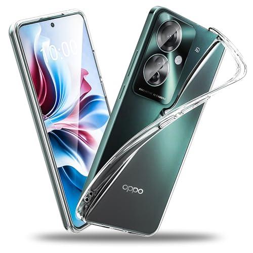ORANGA OPPO Reno 11a ケース 全透明 薄型 ドイツバイエル製TPU素材 ストラッ...