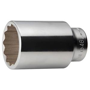 トネ(TONE) ディープソケット(12角) 6D-46L 差込角19.0mm(3/4) 二面幅46mm｜kirelab-net