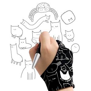 XPPen 手袋 二本指グローブ 液タブ タブレット ペンタブレット用グローブ お絵描き手袋 摩擦軽減 両利き通用 男女兼用 防汚設計 快適 便｜kirelab-net