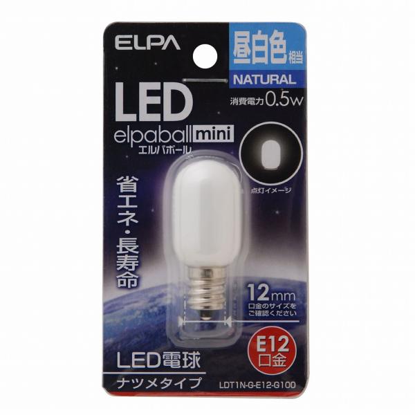 まとめ買い ELPA LEDナツメ形E12 LDT1N-G-E12-G100 〔×5〕