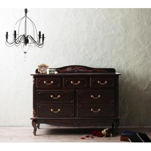 フレンチアンティーク調クラシック家具シリーズ vertu ヴェルテュ チェスト 幅110 ミルキーホワイト 収納 タンス