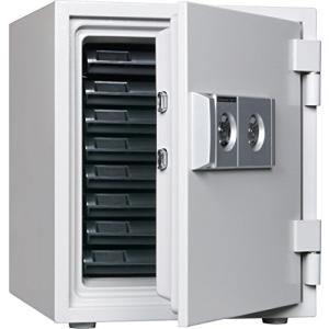 防災・地震対策に 耐火金庫2キータイプDW52-8