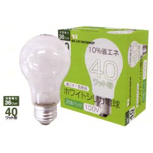 ホワイトシリカ 電球60W型 2個パック MX-LW100V54W2P i8my1cf MX-LW100V54W2P 【白熱電球】シリカ電球 2個入 ホワイト マクサー電機