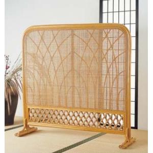 ラタン2枚折衝立 籐家具 衝立 ついたて スクリーン パーテーション
