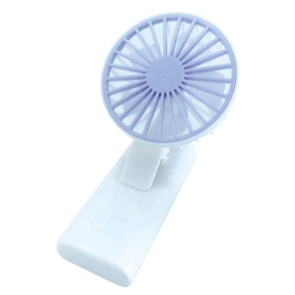 ユニック CLIP MINI FAN ミニクリップファン UN-0208 スマホに装着 WH/PU ...