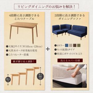 こたつリビングダイニング 〔メーヌ〕 4点セッ...の詳細画像3