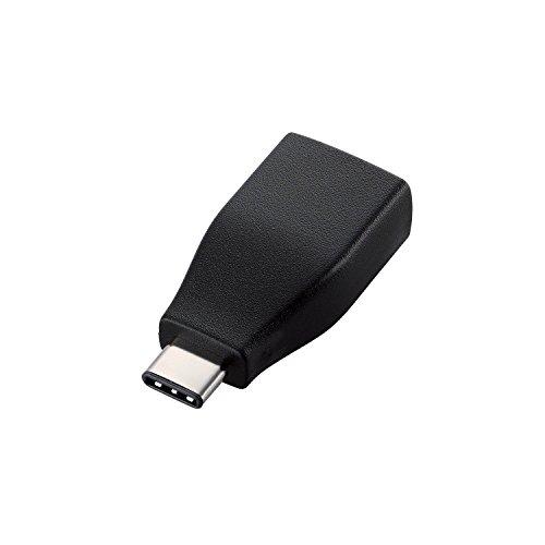 メール便発送 エレコム USB Type-C変換 アダプタ ブラック USB3-AFCMADBK